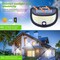 CLAONER 198 LED Solar Power Wall Light PIR Motion Sensor Outdoor Security Lamp